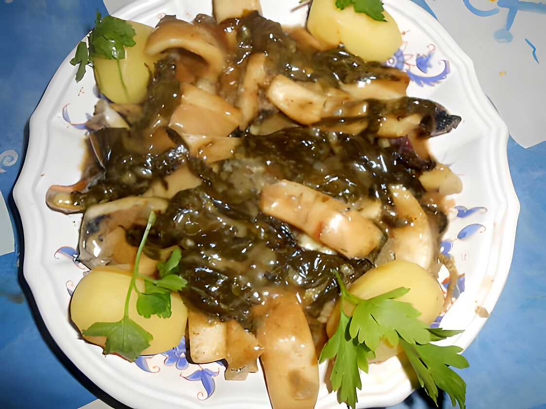 Recette de Blanc de seiches a l oseille