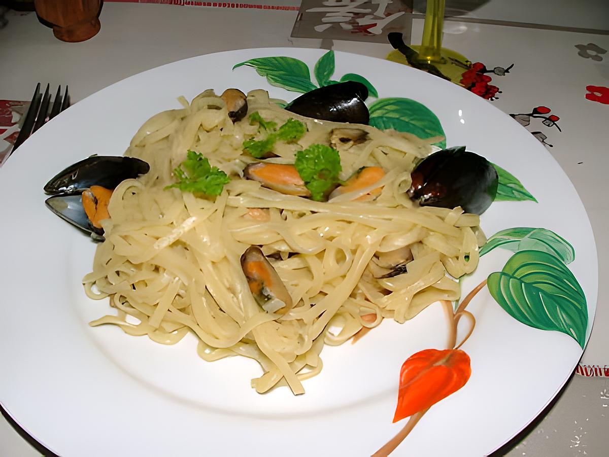 recette Linguine agli stampi (linguine aux moules)