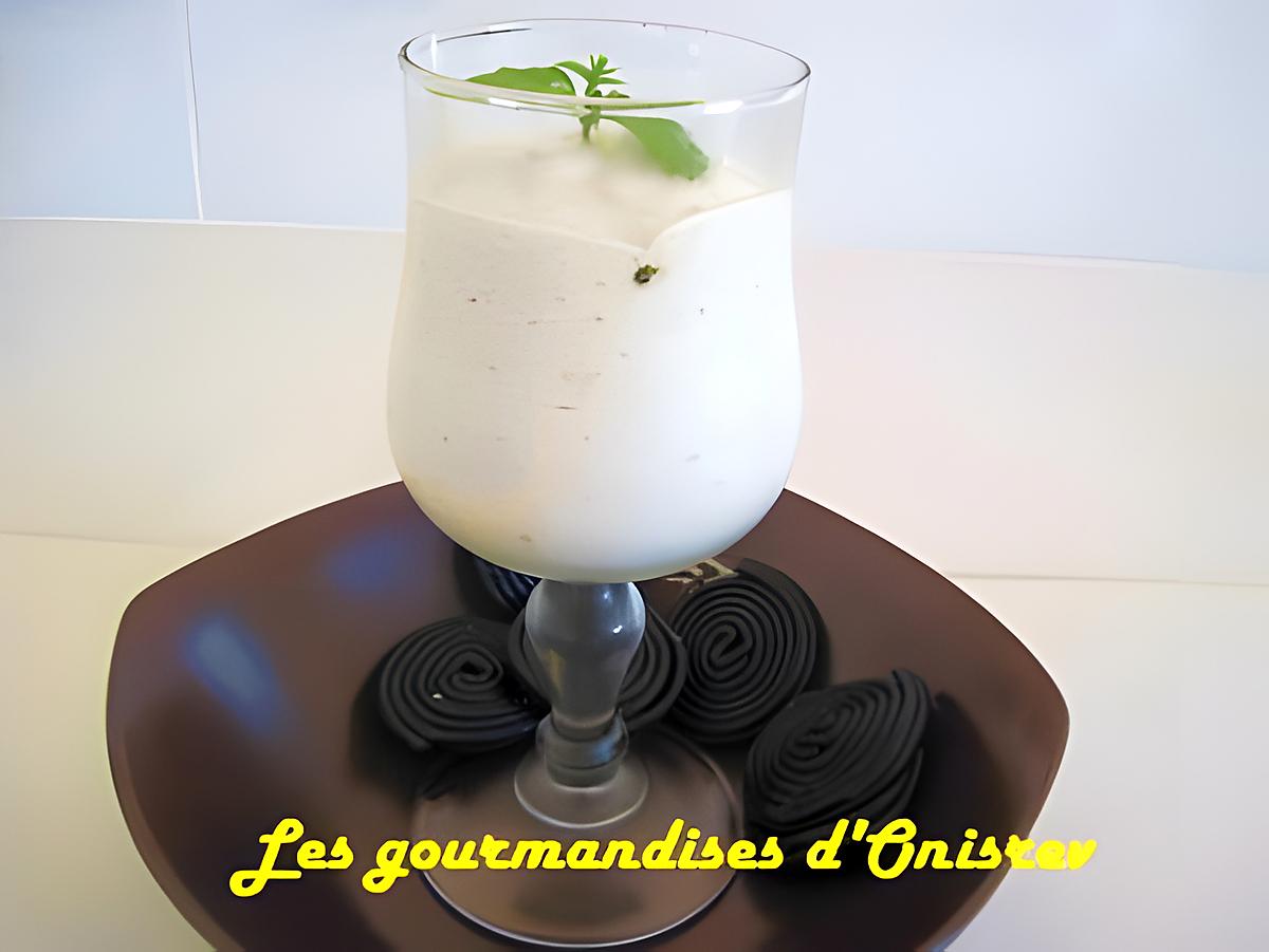 recette Mousse à la réglisse