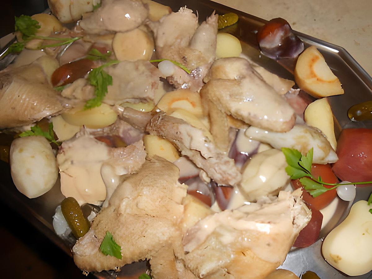 recette Poule au pot aux legumes anciens