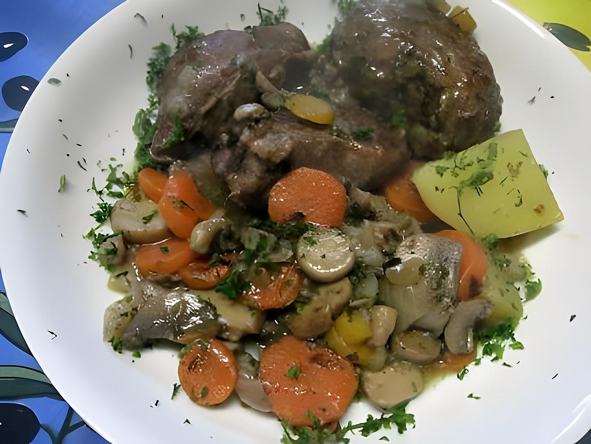 recette Joues de boeufs aux légumes.