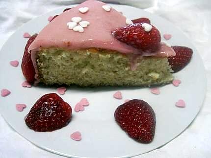 recette Gâteau  " Coeur de  Saint  Valentin ".