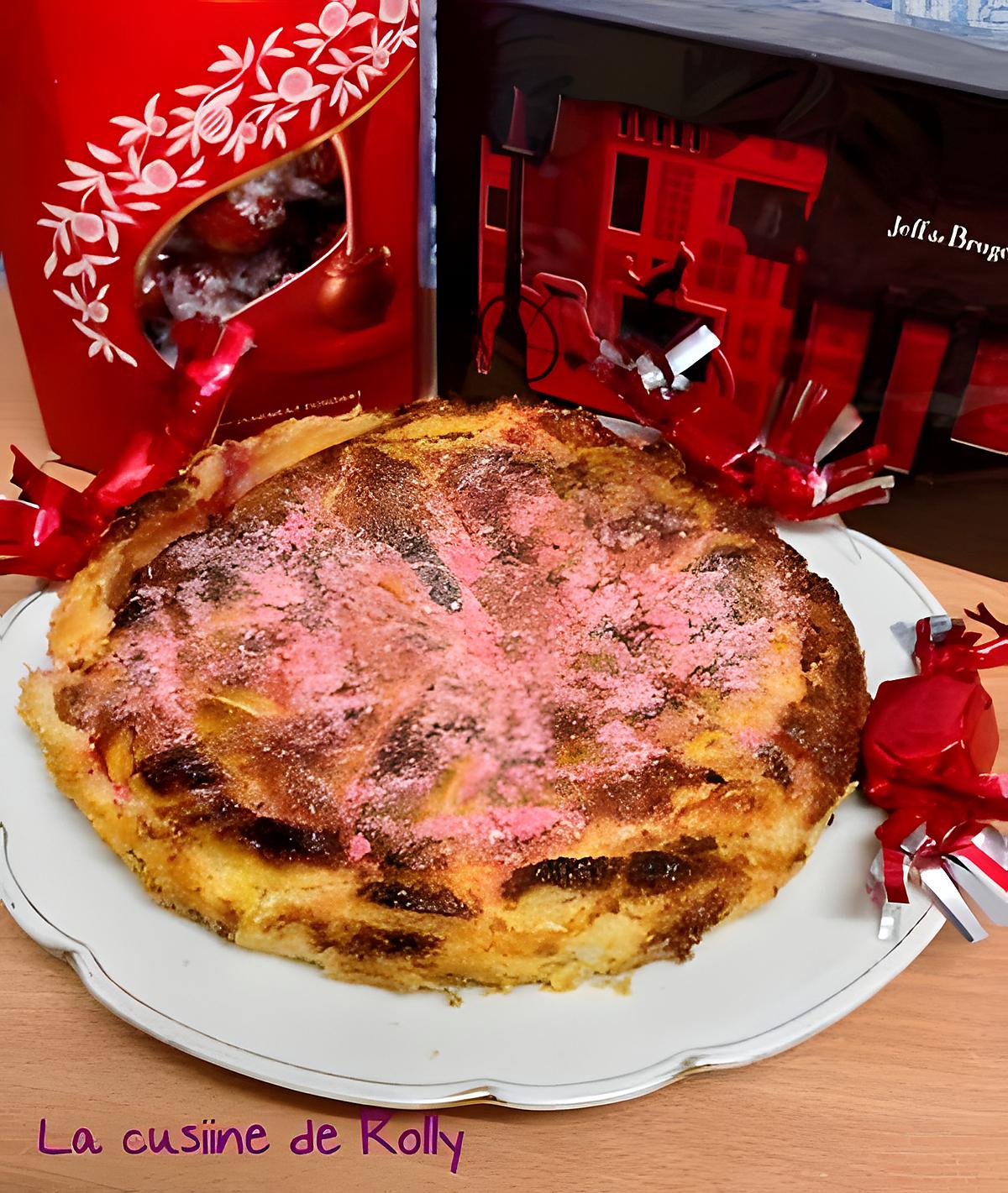 recette Galette des rois framboise et pralines roses