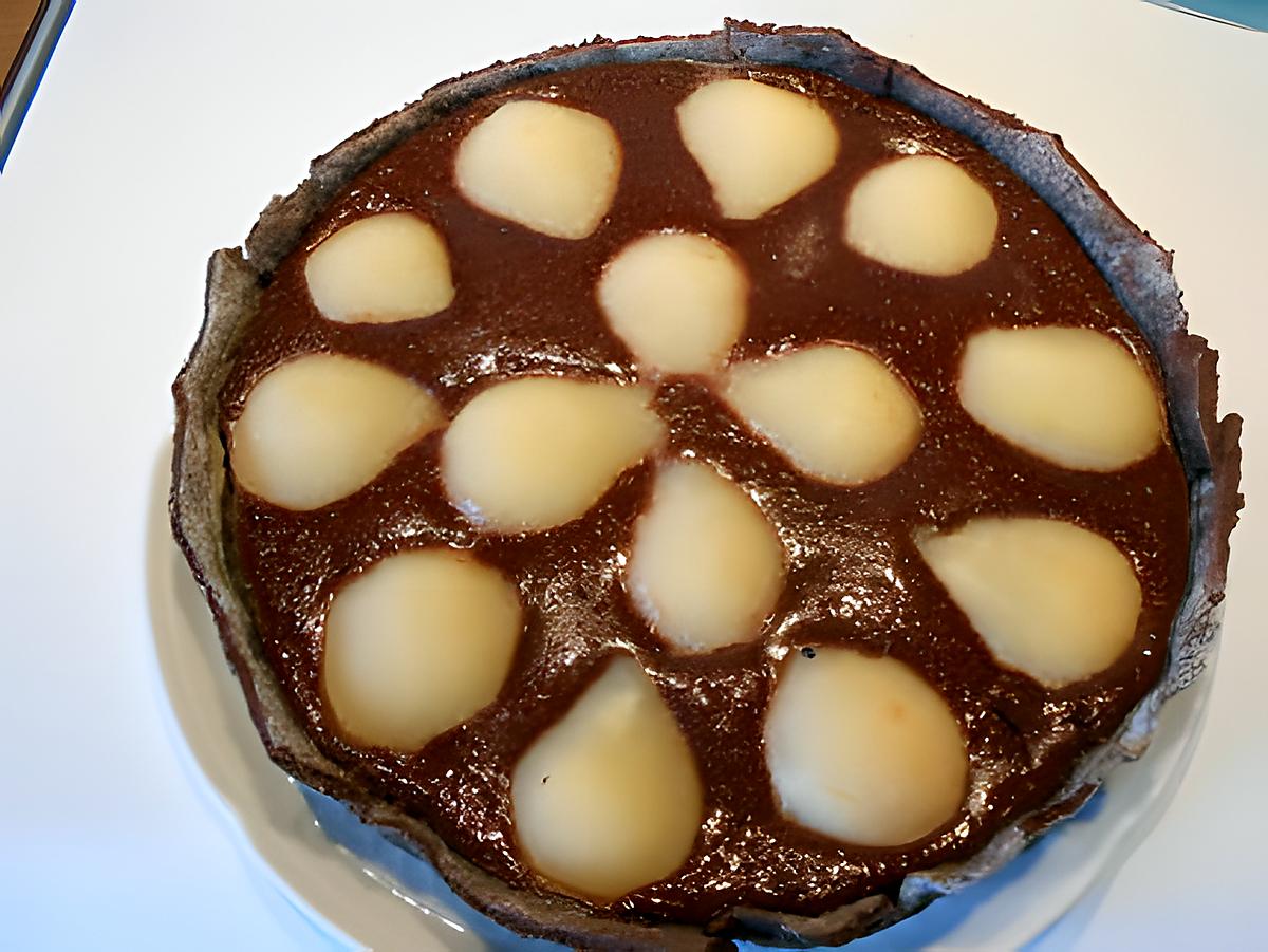 recette Tarte "light",cacao et poires.