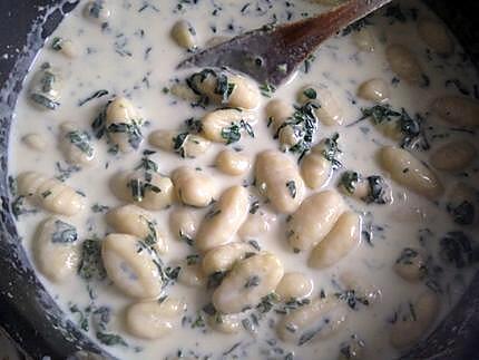 recette Gnocchi  au épinard 4fromage  gratiner