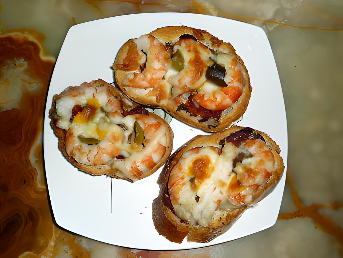 recette "Bruschetta" crevette