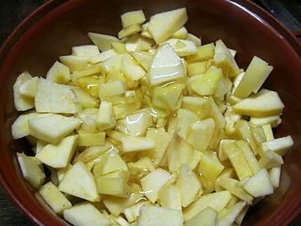 recette Compote de pommes et coing au miel.