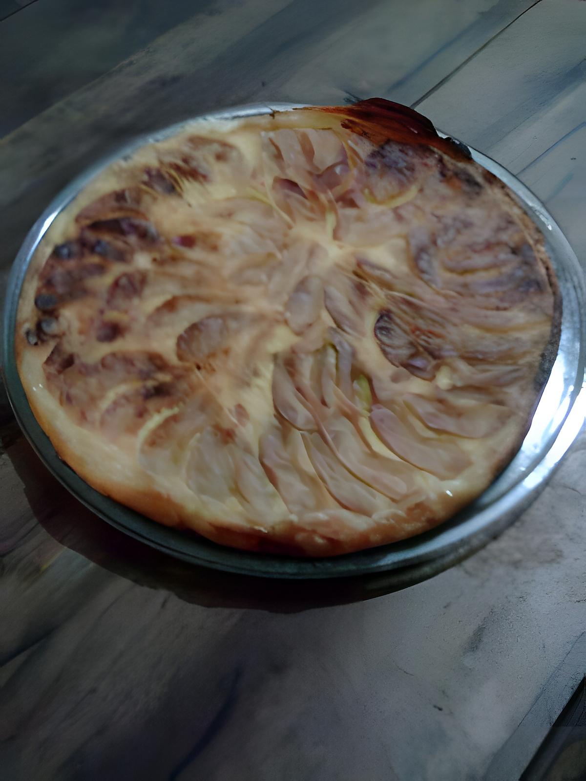 recette tarte aux pomme et crème fraiche