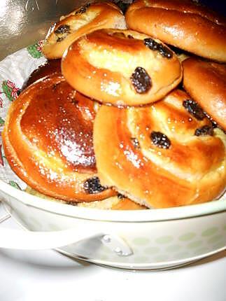 recette Pains aux raisins