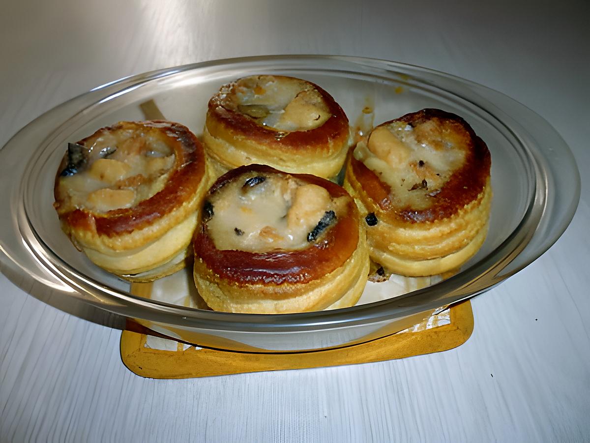 recette Bouchées aux ris de veau, blancs de volaille et champignons de Paris