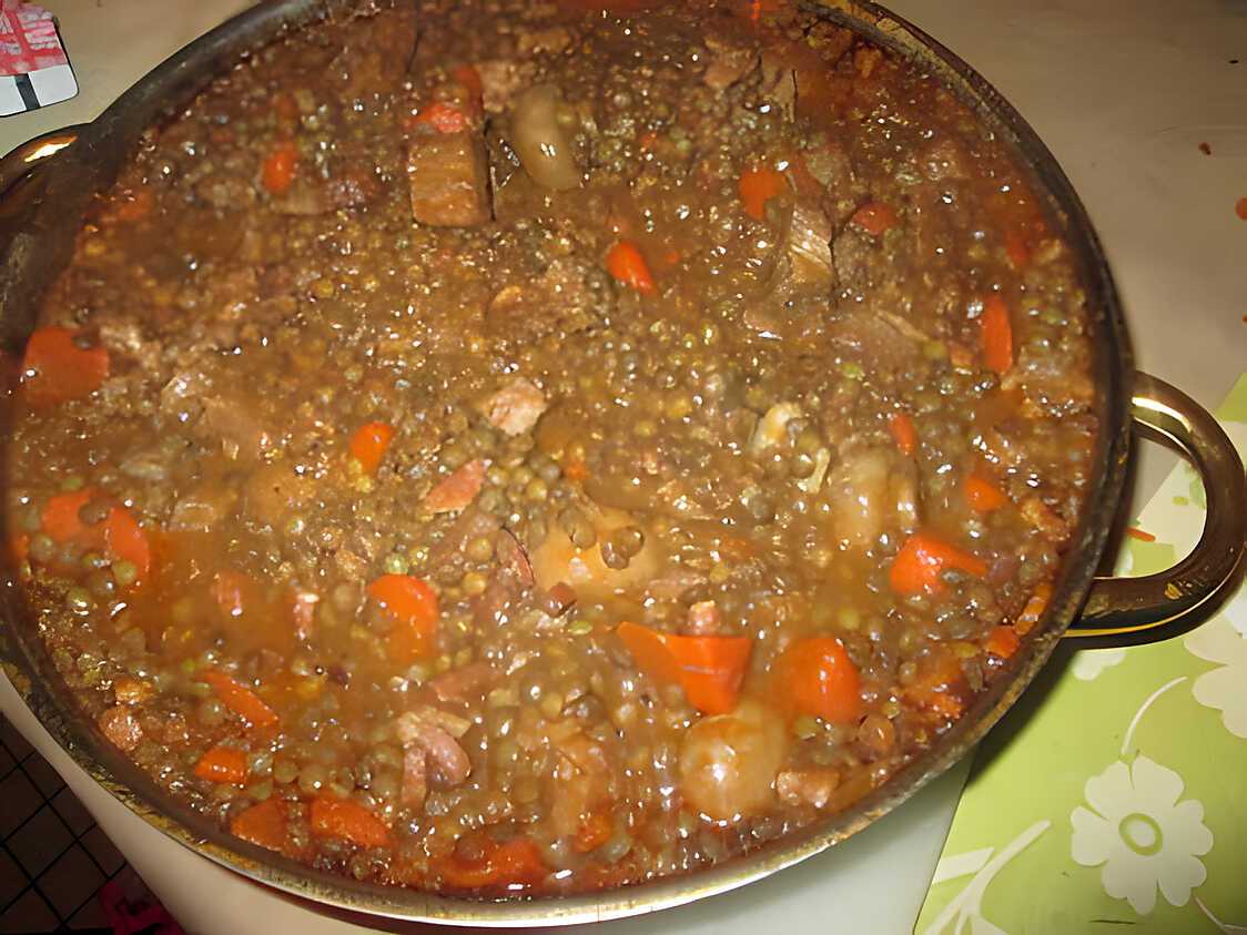 Recette de Sauté de porc aux lentilles de lydie 44 par hanor