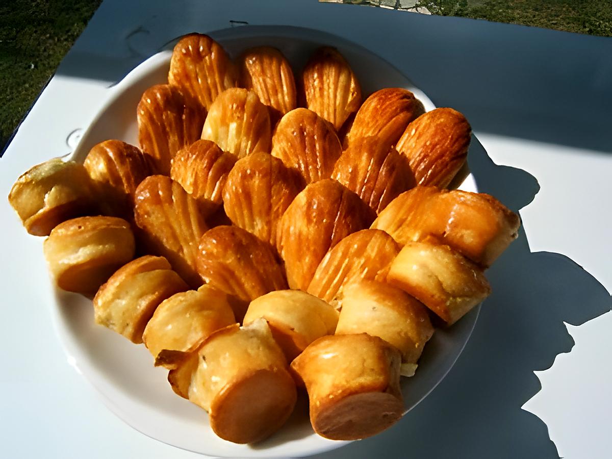 recette Madeleine au thym et fromage de chèvre frais