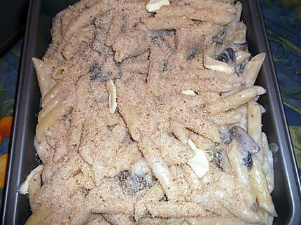 recette penne aux champignons