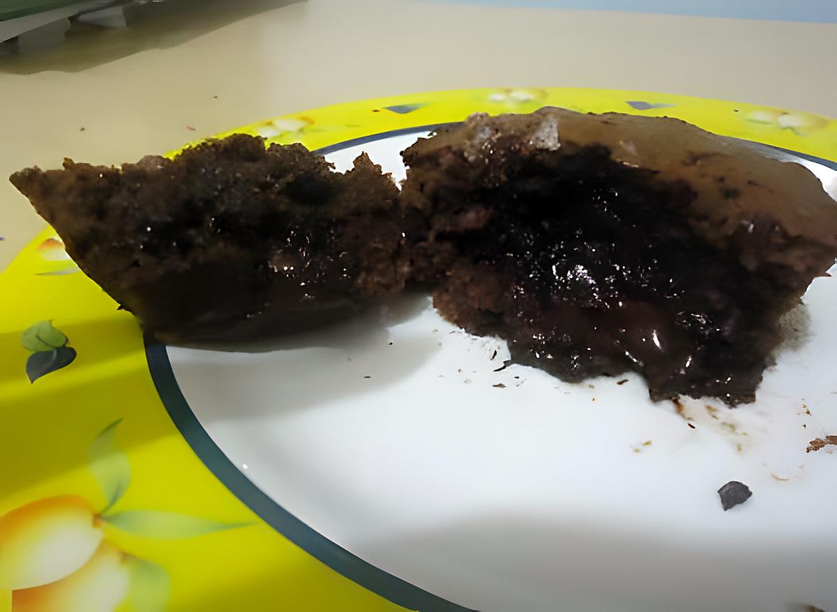 recette Muffins chocolat/coco coeur coulant