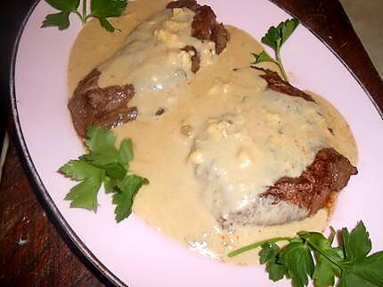 recette Steak au bleu d auvergne