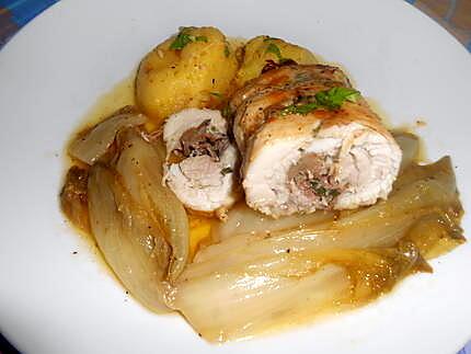 recette INVOLTINI  DI  POLLO  E  SPECK  (jambon cru légèrement fumé)