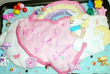 recette Gâteau d'anniversaire My little pony