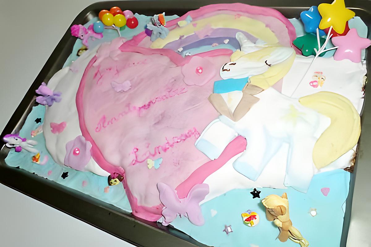 recette Gâteau d'anniversaire My little pony