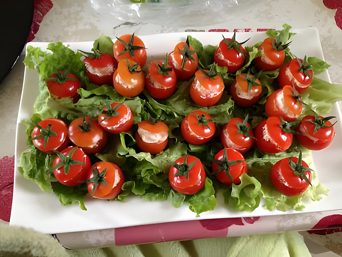 recette Tomates cerises farcies