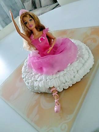 recette Gâteau d'anniversaire Barbie danseuse etoile