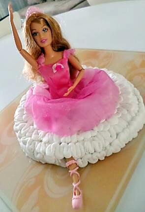 recette Gâteau d'anniversaire Barbie danseuse etoile