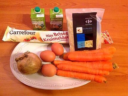 recette Tarte à la carotte