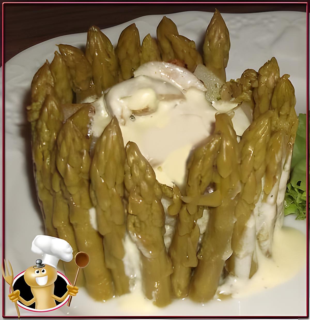 recette Gâteau de purée citronné aux asperges vertes