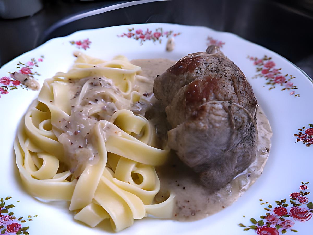 recette paupiettes de veau maison et sa sauce poivré Seb