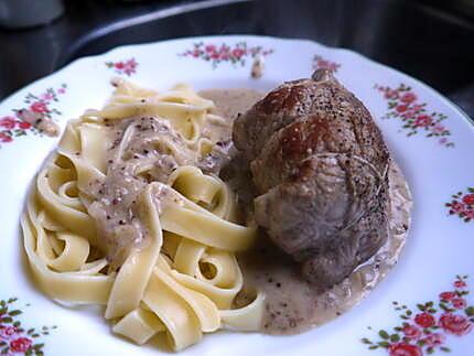 recette paupiettes de veau maison et sa sauce poivré Seb