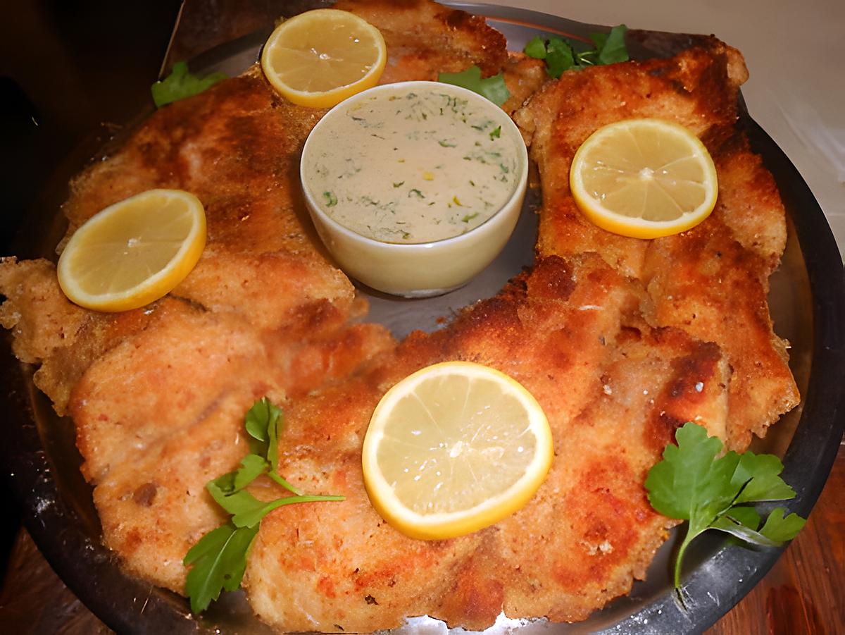 recette Escalope de dinde panée avec creme d anchois