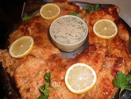 recette Escalope de dinde panée avec creme d anchois