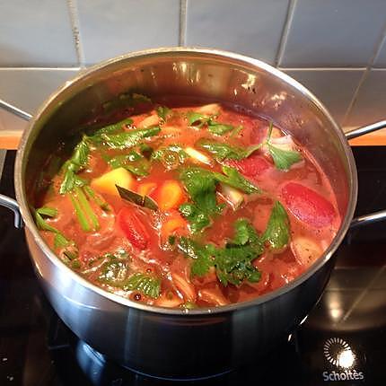 recette Soupe à la tomate et queue de boeuf