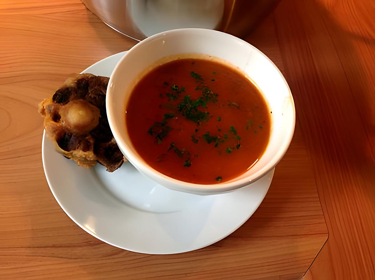 recette Soupe à la tomate et queue de boeuf