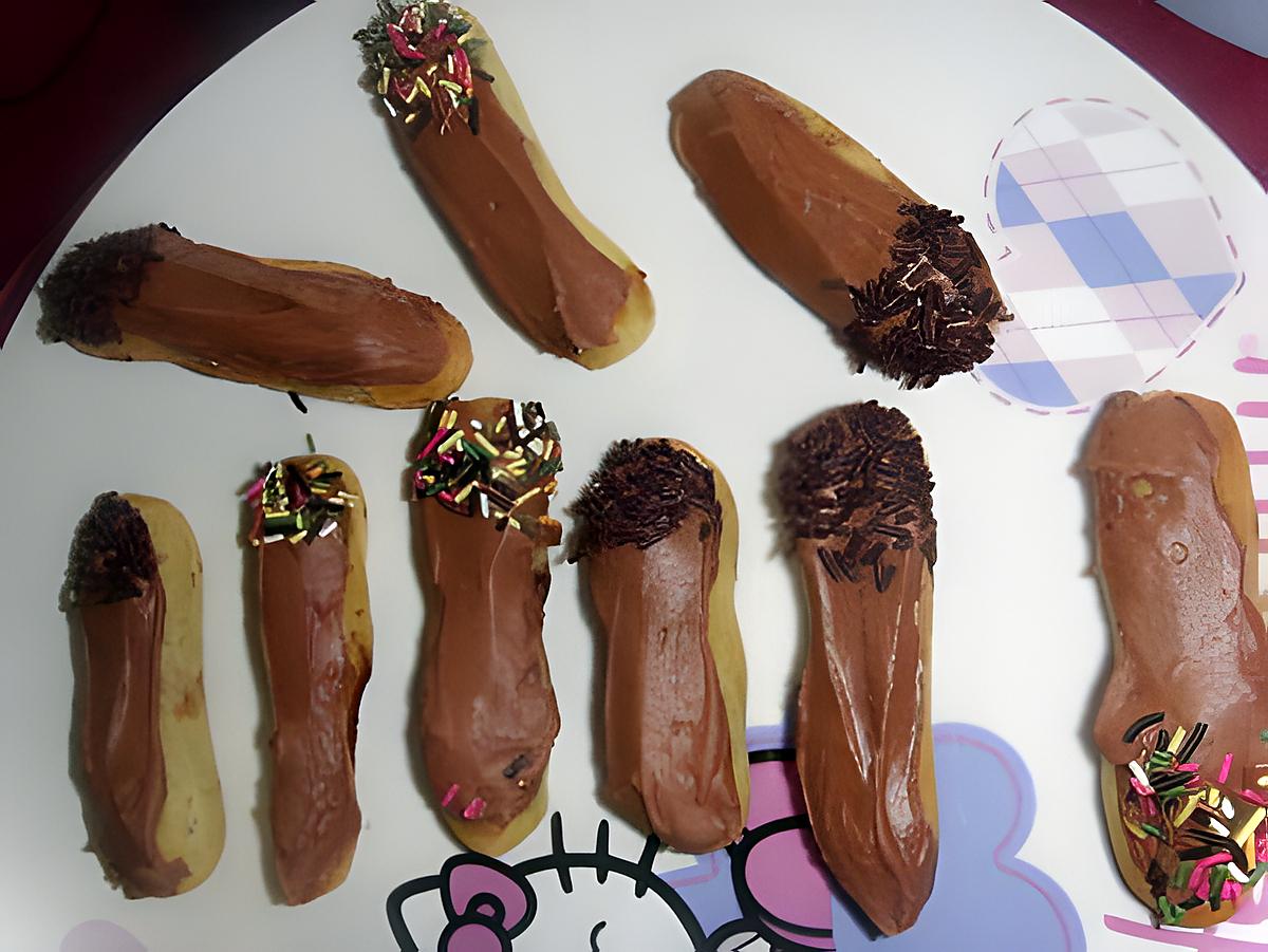 recette Mini éclairs au chocolat