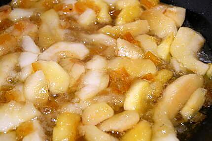 recette Tatin de kiwis, pommes et écorces d'orange
