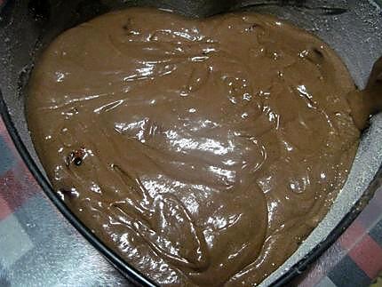 recette Gâteau au chocolat. St Valentin.