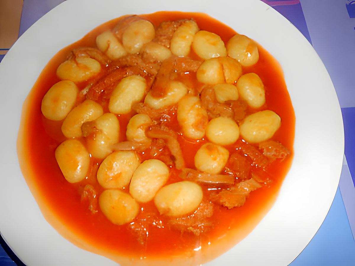 recette ZUPPETTA CON  GNOCCHI  AL  SUGO  DI  TRIPA