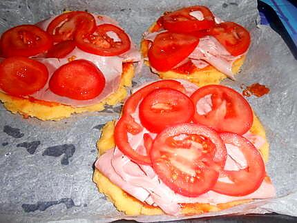 recette POLENTA  FACON PIZZA  (RESTE DE POLENTA)