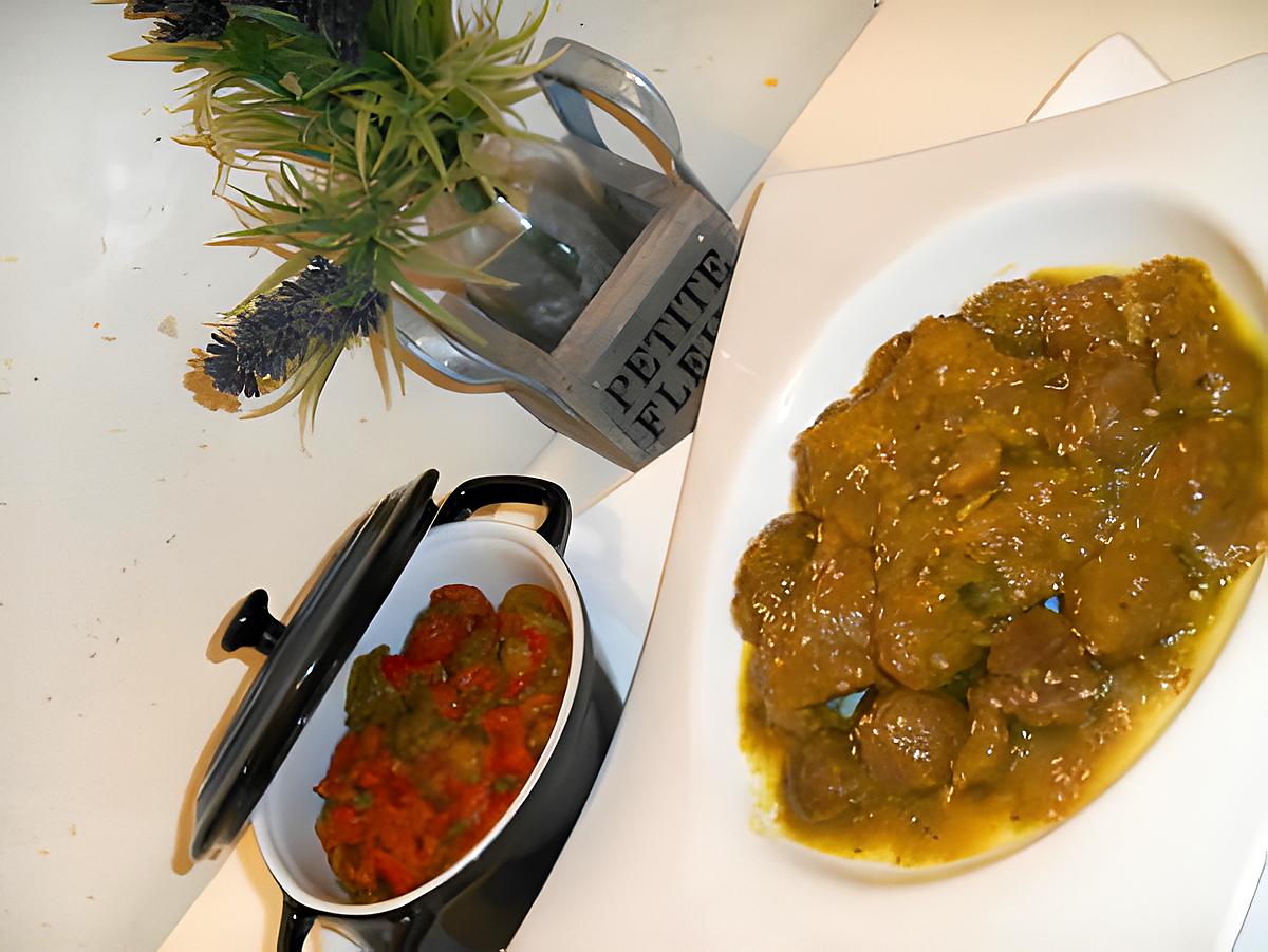 recette tajine de jarret de veau aux marrons confits