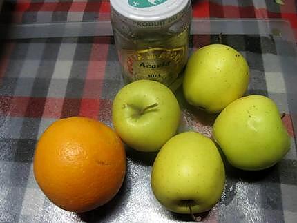 recette Compote de pommes et oranges au miel.