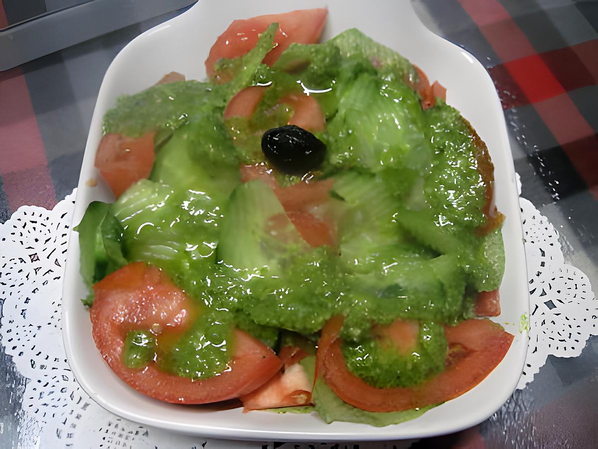 recette salade de tomates. concombre. au pesto au celeri de italmo.