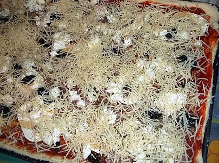 recette Pizza au jambon de dinde et champignons