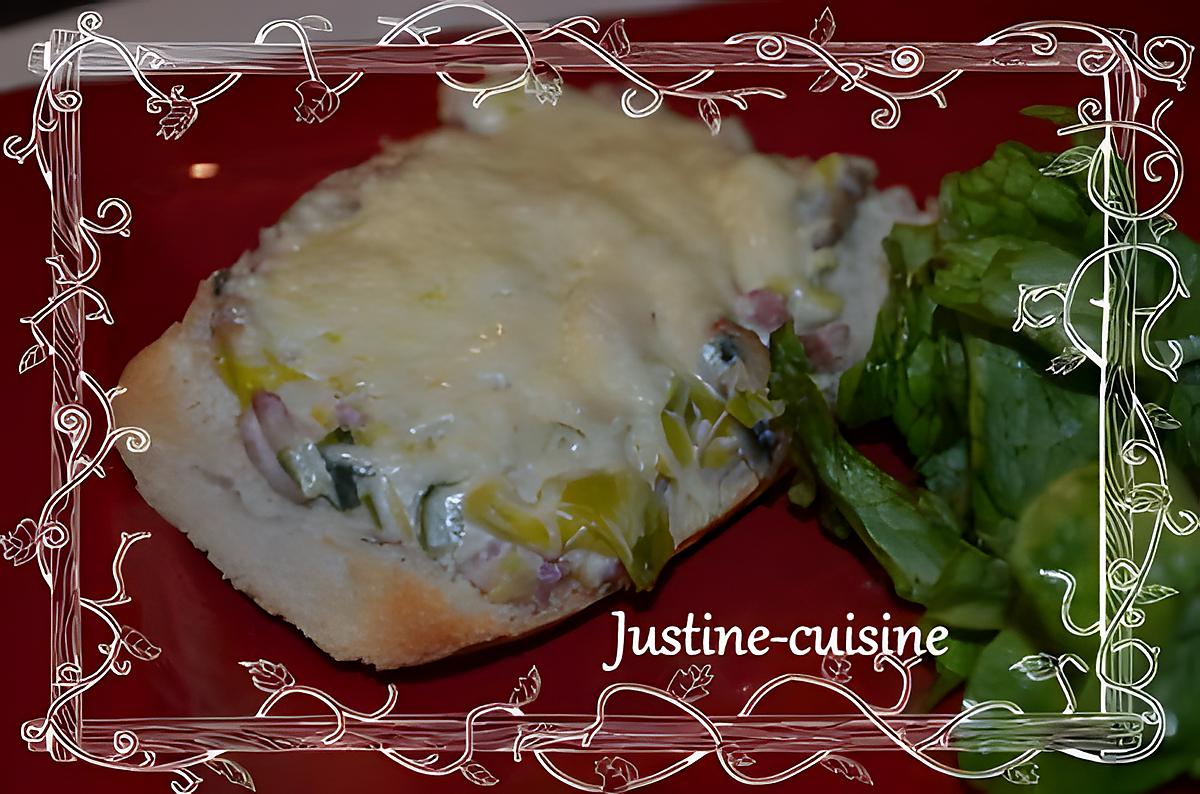 recette Baguette gratinée