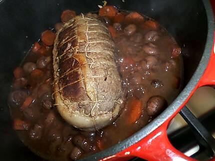 recette Rôti de boeuf bourguignon