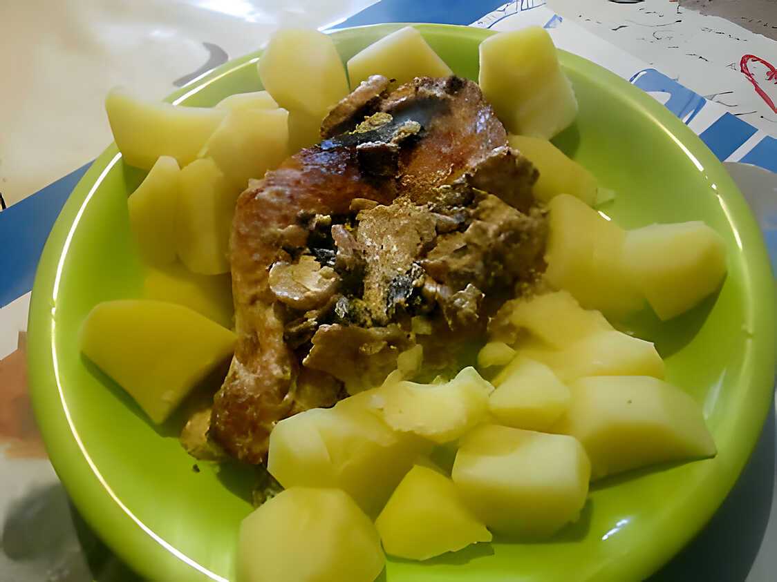 Recette de CUISSE DE POULET FACON CAMPAGNARDE
