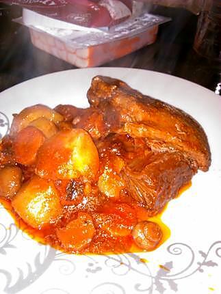 recette Boeuf en sauce et legume