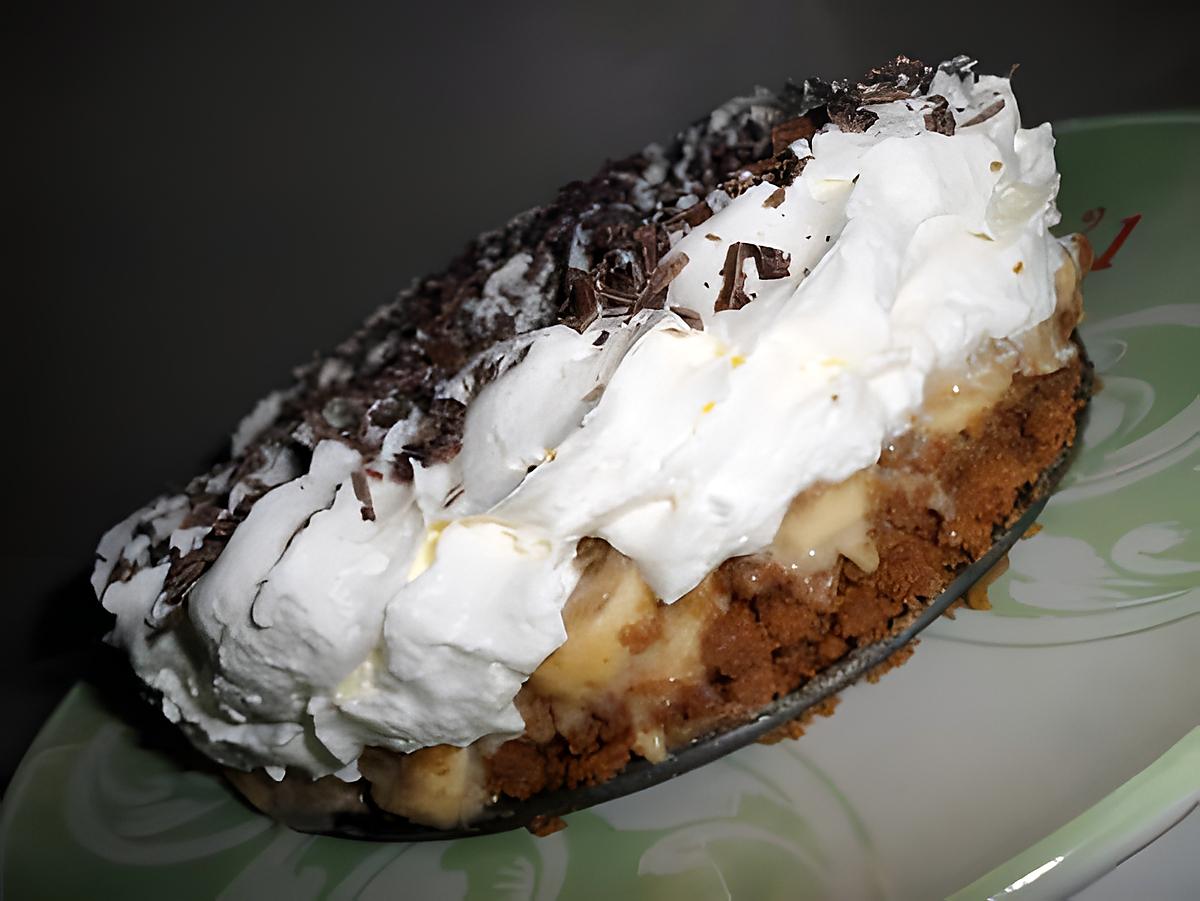 recette Banoffee pie ou tarte banane caramel chantilly