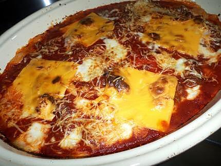 recette Lasagnes au boeuf et cheddar