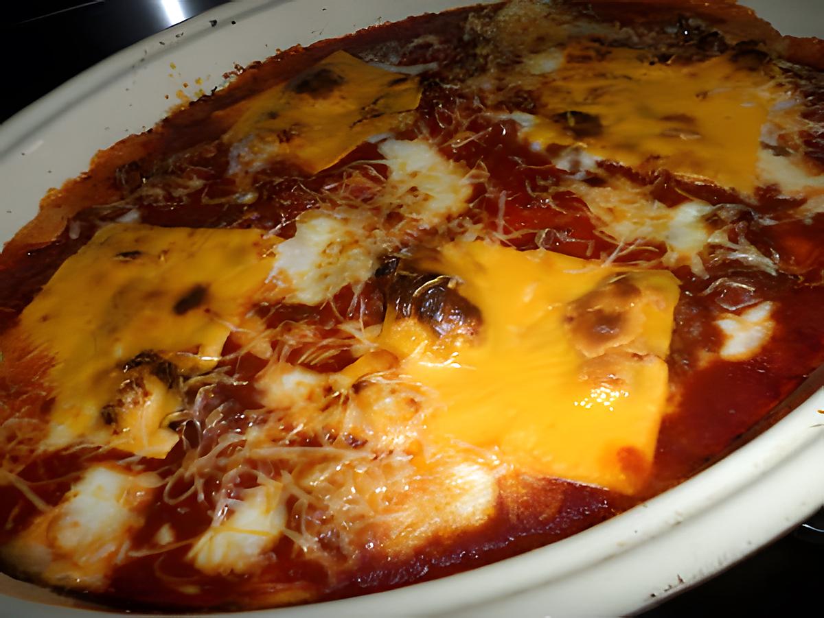 recette Lasagnes au boeuf et cheddar