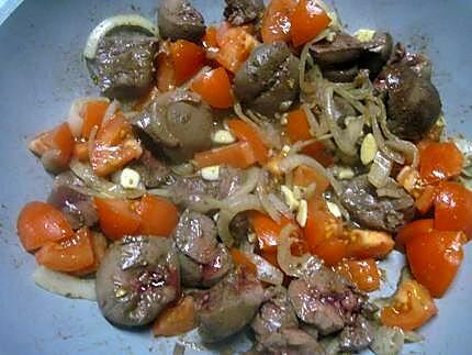 recette Rognon de boeuf aux tomates.